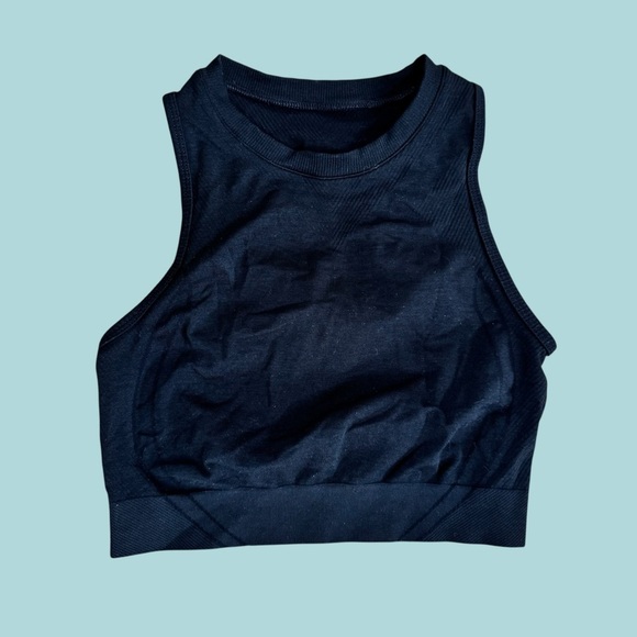 Alphalete Navy Sleeveless Crop Top - Picture 2 of 4